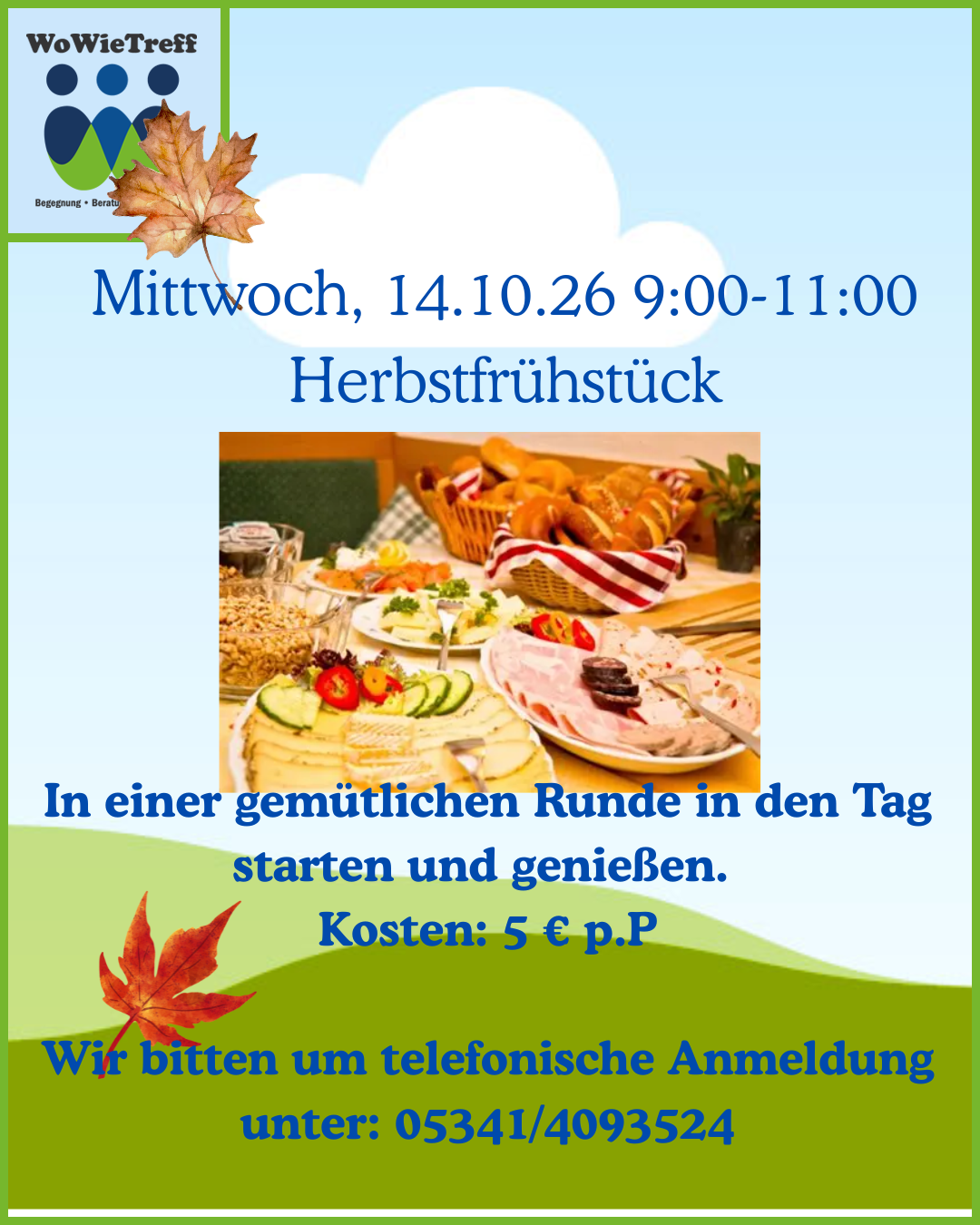 Herbstfrühstück am Mi. 14.10.2026